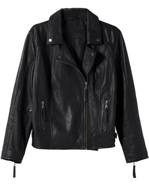 Sheego Bikerjacke - Schwarz