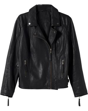 Sheego Bikerjacke - Schwarz