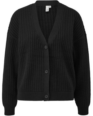 QS Strickjacke - Schwarz