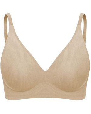 cfab Bh Rib Comfort Push-Up Bh - Natur