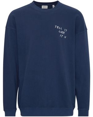 Solid Sweatshirt Ingvor - Blau