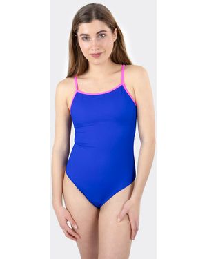 MYLILY Badeanzug Teens Perioden Badeanzug Mit Cut-Outs - Blau