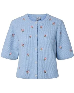 Pieces Strickjacke Pcsilly - Blau