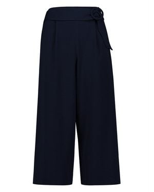 Zero Culotte Mit Weitem Bein - Blau