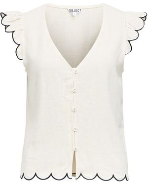 Object Bluse - Weiß