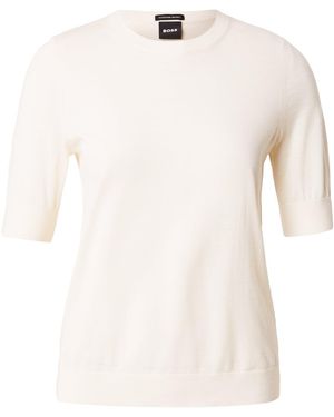 BOSS Pullover Farbella - Weiß