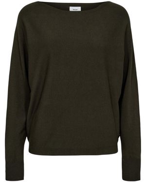 Numph Langarmpullover Nudaya Pullover - Grün