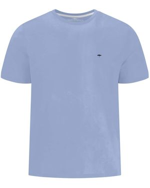 Fynch-Hatton Shirt T-Shirt, Basic, Single Jersey New Breeze - Blau