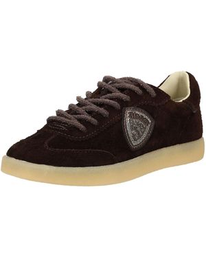 Blauer Sneaker - Braun