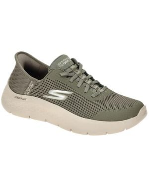 Skechers Sneaker Low Go Walk Flex Schuhe Slip Ins 124836 - Grün
