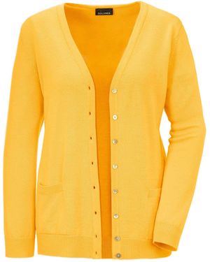 Goldner Strickjacke - Gelb