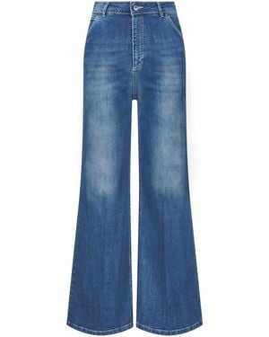 Nicowa Jeans Marlowi, Model Ist 1,78 Cm Und Trägt Größe 34 - Blau