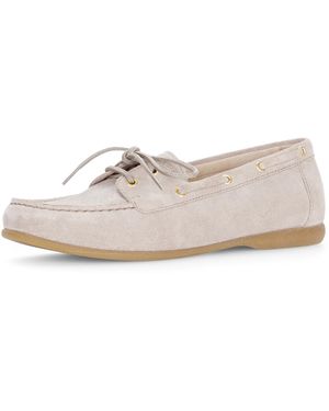 Gabor Bootsschuh, Flats, Schlupfschuh, Slipper, Mit Mokassinnaht - Schwarz