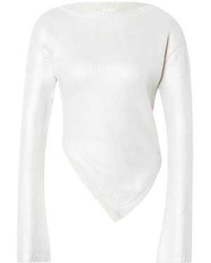 ABOUT YOU x Laura Giurcanu Pullover - Weiß