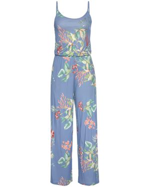 Buffalo Jumpsuit, mit Alloverdruck - Blau