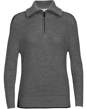 Icebreaker Sportpullover Lodge - Grau
