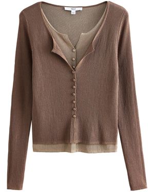 Next Strickjacke - Braun