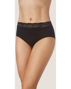 Zd - Zero Defects Panty Atenea Lace High Waist Panty Soy Fiber - Schwarz