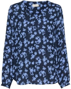 Kaffe Bluse Ka Amber - Blau