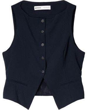 Bershka Anzugweste - Blau