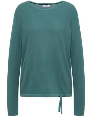 Cecil Pullover Mit Rundhals Und Struktur - Grün
