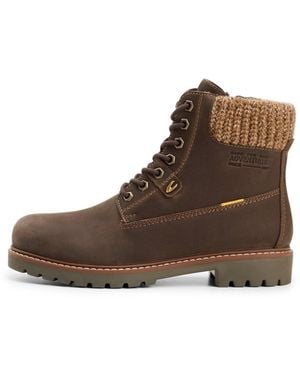 Camel Active Hoher Schnürboot Aus Nubukleder - Braun