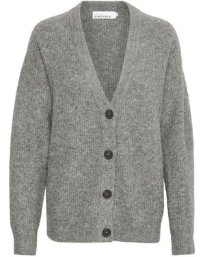 Karen By Simonsen Strickjacke 'Debbie' - Grau