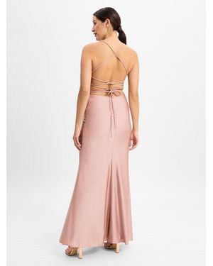 Unique Abendkleid Mit Stola - Pink