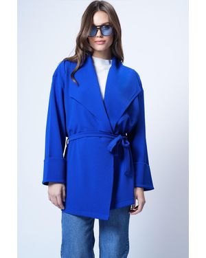 Trend Alaçatı Stili Trend Alaat Stili Mantel - Blau