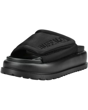 Buffalo Pantoletten Textil Pantolette - Schwarz