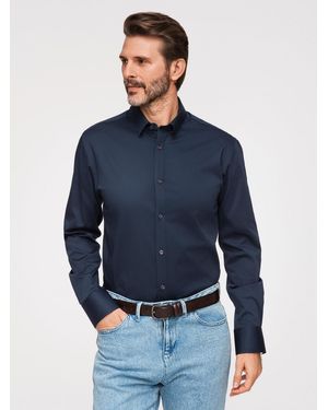 Ombre Businesshemd - Blau