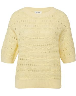 S.oliver Strickpullover - Weiß