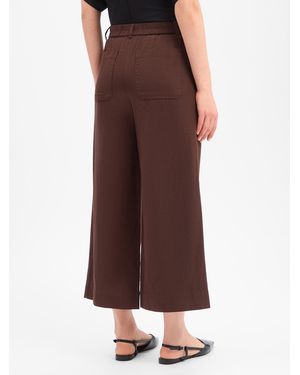 Opus Bundfaltenhose - Braun