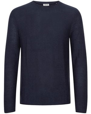 Solid Pullover - Blau