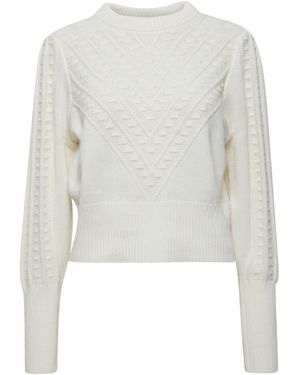 Pulz Pullover 'Pzamy' - Weiß