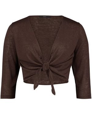 Zero Bolero-Jacke Mit 3/4 Arm - Braun