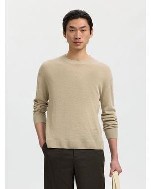 SELECTED Pullover - Natur
