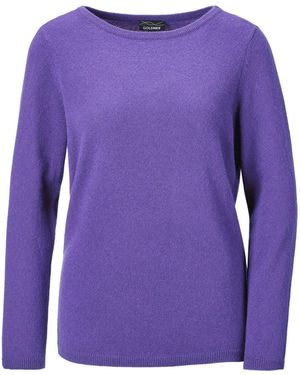 Goldner Pullover - Lila