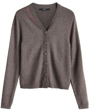 Next Strickjacke - Braun