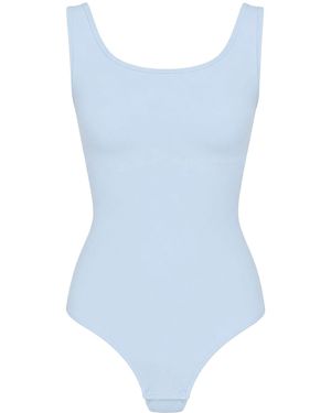 cfab Shapingbody Tank Sculpting Bodysuit With String - Blau
