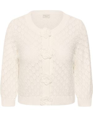 Kaffe Strickjacke Kckathrina - Weiß