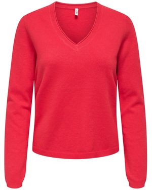 ONLY Pullover Onlloyal - Rot