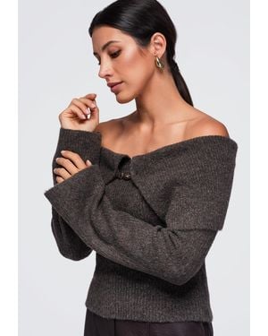 Ombre Pullover - Schwarz