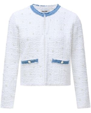 Salsa Jeans Strickjacken 'Perlen' - Blau