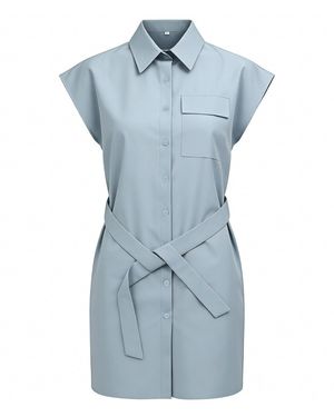MEETWEE Blusenkleid - Blau