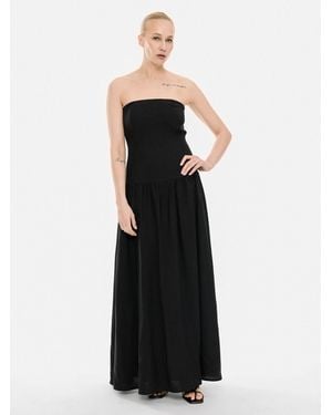 4TAILORS Kleid Ringline - Schwarz