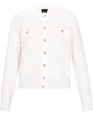 DreiMaster Klassik Strickjacke - Weiß