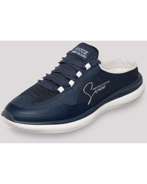 SOCCX Slip On Sneaker Aus Mesh-Textil - Blau