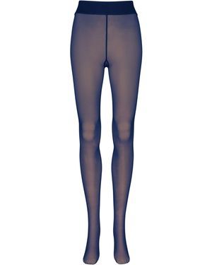 Nur die Feinstrumpfhose Warm & Transparent - Blau