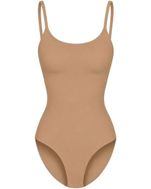 cfab Shapingbody Cami Sculpting Bodysuit With Slip - Braun